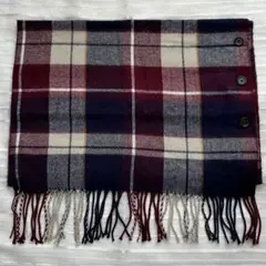 チェック柄マフラー（ストールとしての使用も可能）