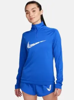 NIKE スウッシュ　1/4ジップ　ランニング　トップス