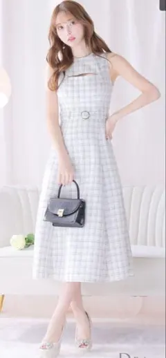 ローブドフルール　キャバワンピ　ツイード