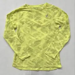 アシックスasics ランニングウェア 長袖 レディース L イエロー シャツ