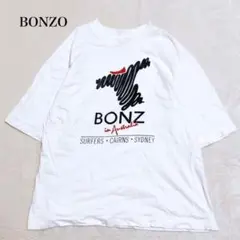 ボンゾ 半袖Tシャツ カットソー ロゴプリント カジュアル コットン100 ラフ