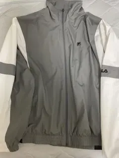 FILA ナイロンジャケット グレー ホワイト ブラック
