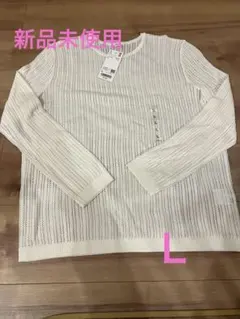 ユニクロ　レースクルーネックセーター　Ｌ