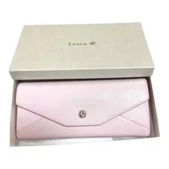 Luria 4℃ 長財布 ピンク ビジュー付き