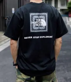 ザノースフェイス ショートスリーブバンダナスクエアロゴティー