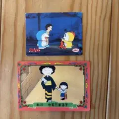 ドラえもん カルビー ちびまる子ちゃん カードセット　当時もの