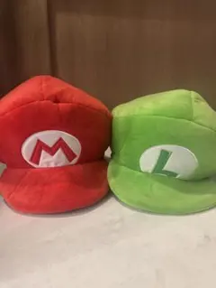 【匿名配送】1/25まで　usj マリオ ルイージ　ぬいぐるみハット