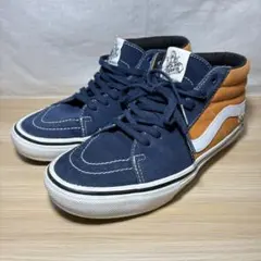 Vans ハイカットスニーカー ネイビー/オレンジ26.0cm