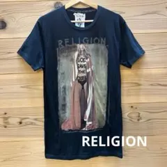 【新品未着用】RELIGION プリント半袖Tシャツ メンズ Mサイズ①のサムネイル