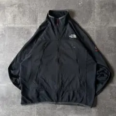 00s THE NORTH FACE ジャケット 刺繍ロゴ 黒 L A634