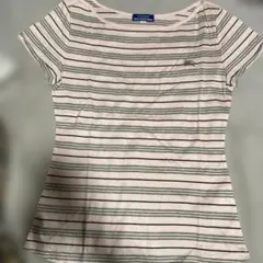 美品 BURBERRY ブルーレーベル ストライプ 半袖Tシャツ 38のサムネイル