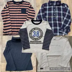 男の子　秋冬　長袖ロンT５枚セットまとめ売り　110㎝