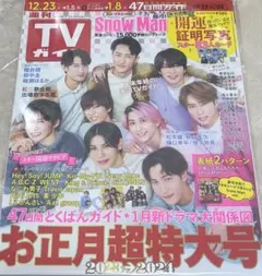 TVガイド 2023年お正月超特大号 開運証明写真付き