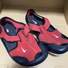 Nike キッズ サンダル レッド/ブラック　21センチ