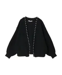 ＥＬＥＮＣＡＲＥ　ＤＵＥ　パールツキトッパーカーデ　ブラック