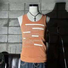 NICOLE Y2K タンクトップ　英字　グランジ　ストリート　短丈　PUNKのサムネイル
