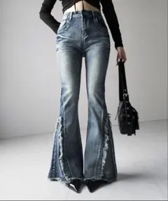 pellicule lacebelt flaredenim - メルカリ