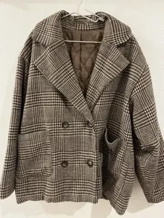 チェック柄テーラードジャケット
