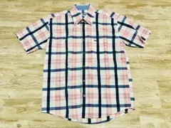 ⭐︎FILA チェック柄半袖シャツ ピンク⭐︎