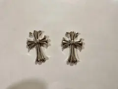 シルバー クロスモチーフ ネイルパーツ2点セット