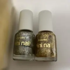 Kanebo カネボウ mini nail マニキュア 2色 ゴールド＆シルバーのサムネイル
