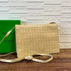 ボッテガ イントレチャート レザー ミニ ショルダー バッグ ポシェット