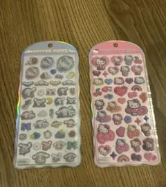 コットンパフィー　サンリオ　ハローキティ　シナモン　2枚入りシール　週末限定価格