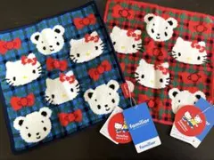 本日のみSALE 新品未使用☆ファミリア×キティーちゃんタオルハンカチ2