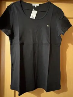 LACOSTE レディース 半袖Tシャツ ブラックのサムネイル