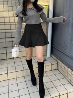 グレイル　ダブルジップニットトップス【kz447】