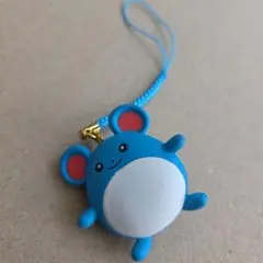 ポケモン　ぺたんこマスコット　ストラップ　マリル
