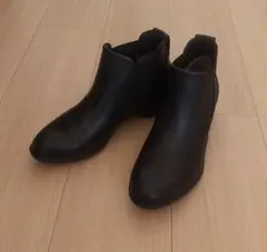 fitfit 黒 アンクルブーツ (24cm)