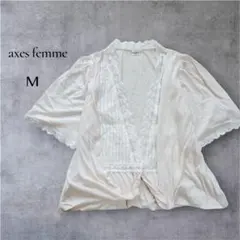 【アクシーズファム】axes femme レースボレロ カーディガンMサイズのサムネイル