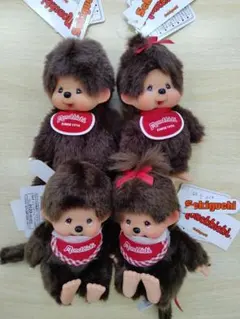 モンチッチブラウン＆お座りモンチッチスタンダードSS男の子＆女の子4点セット