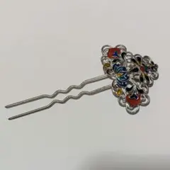 七宝焼 花模様 かんざし ピニョ