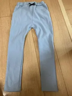 西松屋【美品】水色長ズボン（ゴム・リボン付き）