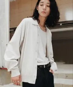 [タグ付き] T/C BASIC KNIT SHIRT CARDIGAN