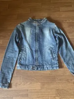 デニムジャケット ノーカラー