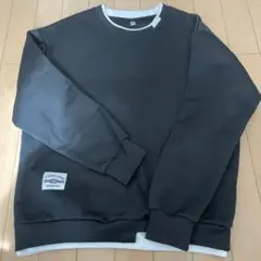 クルーネックトレーナー L 黒