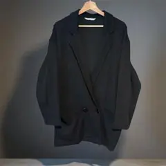 ブラック テーラードジャケット 二つボタン　古着