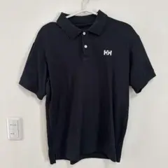 HELLY HANSEN ブラック ポロシャツ M ヘリーハンセン