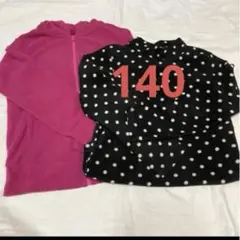UNIQLO フリース　140 ヒートテック　タートルネック　2点セット　防寒