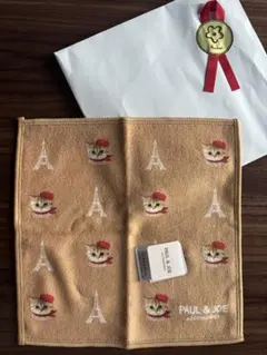 新品⭐︎PAUL & JOE エッフェル塔 猫 タオルハンカチ