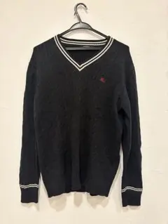 BURBERRY BLACK LABEL ブラック Vネックセーターのサムネイル