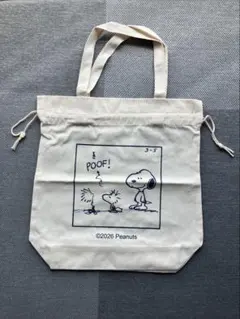 PEANUTS スヌーピー トートバッグ 巾着バッグ SNOOPY