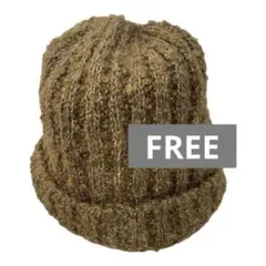 ブラウン ニット帽 オシャレ 帽子 防寒 アウトドア リブ編み