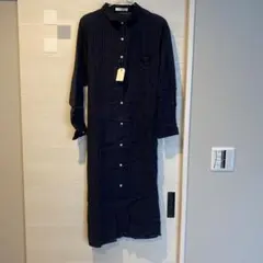 新品未使用　タグ付き　ストライプ　ワンピース　長袖　フリーサイズ