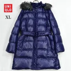 美品　ユニクロ　ダウンコレクション　ダウン　ロング　コート XL