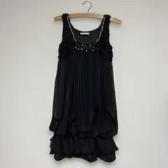 axes femme ビジュー付き　ワンピース　未使用　M 黒　フォーマル