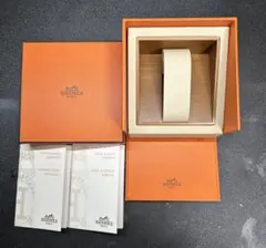 エルメス HERMES 空箱オレンジレザー ギフトボックス　NO.1